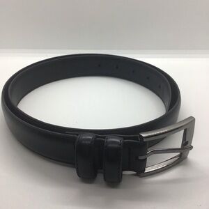 NWOT Mio Marino Cllase Mens Belt Leather Size 36” Prong Buckle Black